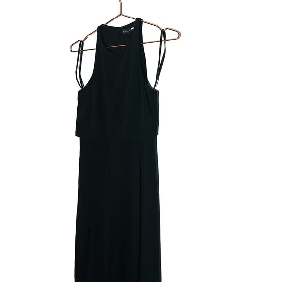 JILL STUART Black Popover Jumpsuit Sleeveless Crewneck Wide Leg Jumpsuit Size 4 - Picture 7 of 13